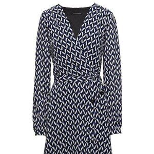 Banana Republic Geometric Wrap Dress – NWT,  Size 12 Tall